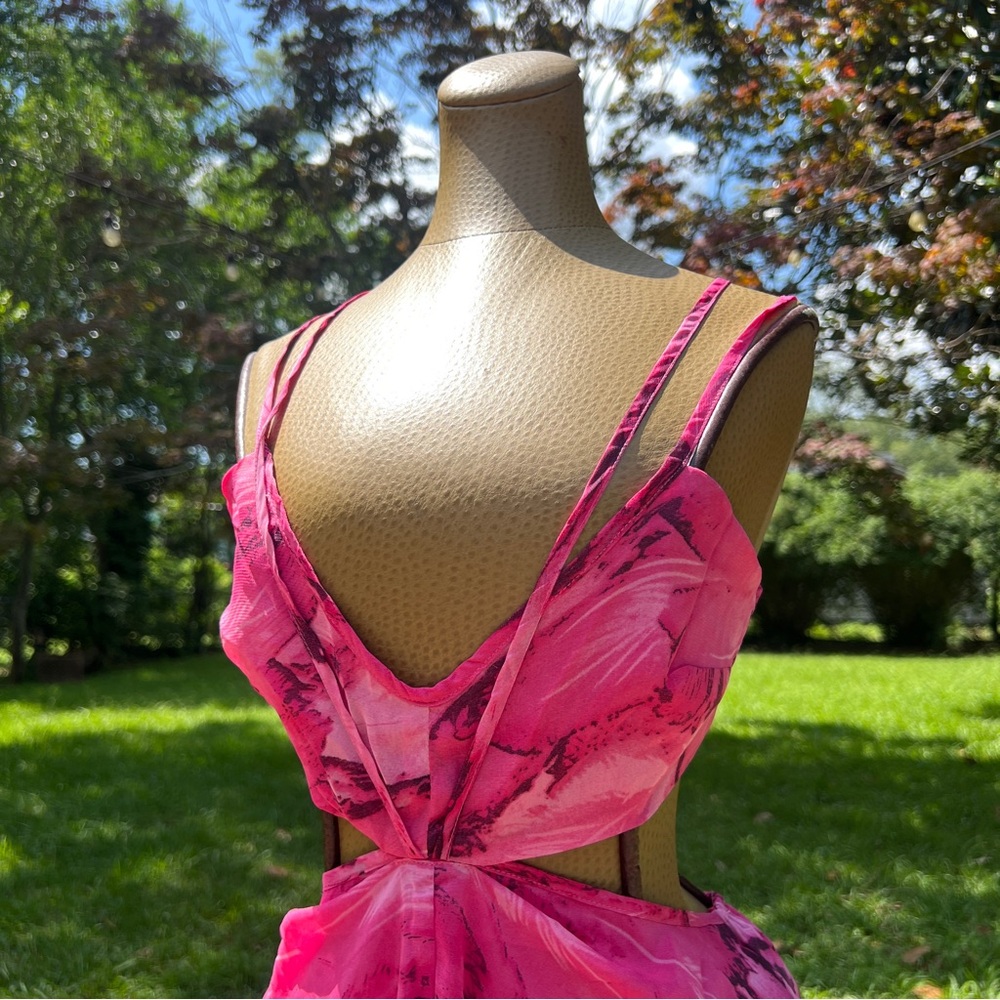 ‘Red Dress Boutique’ Multi-Color Feather Print Maxi Dress - Picture 7 of 16